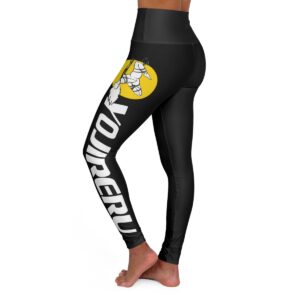 High Waisted Yoga Leggings - Yellow